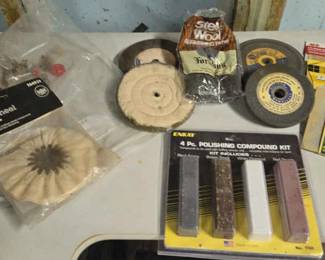 Mixed Lots Of Sanding And Polishing Supplies