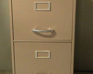 Medium Brown 2Drawer Filing Cabinet