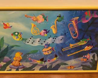 Symphony In Sea Major by Steward Moskowitz framed Print