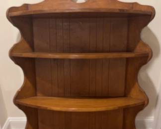 Wooden Corner Plate Rack For The Wall