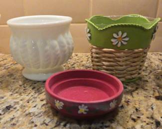 Variety Of Flower Pots And Containers