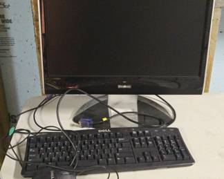 22 ViewSonic Monitor Missing Power Cable And Dell Mouse And Keyboard