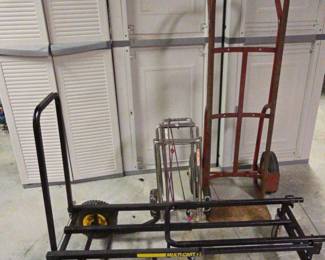 Collection Of Hand Truck And Carrying Racks