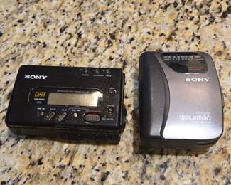 Two Sony Recorders No Cords, Not Tested