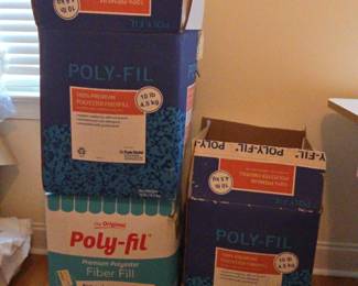Three Boxes Of Polyfil