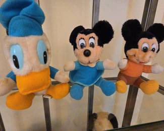 Three Vintage Disney Stuffed Animals