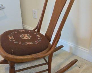 Vintage Wood Rocking Chair
