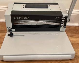 DFG Titancoil DF Heavy Duty Electric Coil Binding Machine 