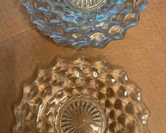 Vintage Fostoria Cubist Plates 