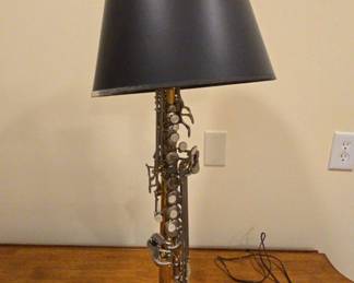 Unique Lafayette Lamp Made From Musical Instrument Needs To Be Rewired