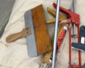 Painting Drop Cloth Assorted Tools