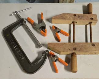 Set Of Various Clamps