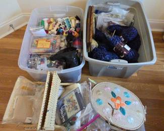 Thread And Yarn And Crossstitch Oh My Mystery Lot