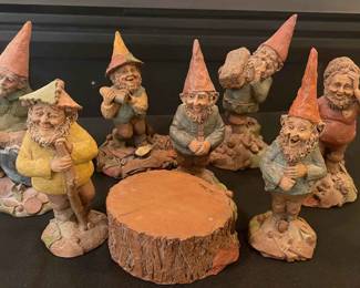 Eight Tom Clark Gnomes