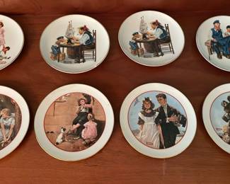 Norman Rockwell 6 Collectible Plates 