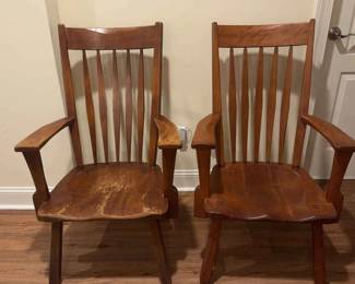 Set of two wooden Chairs, beautiful Design, by Restoration Unlimited VA