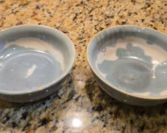 Two Signed Pottery Bowls