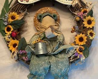 Frog Door Wreath 