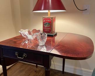 Bernhardt drop leaf side table