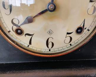 1915 Gilbert Black Mantel Clock