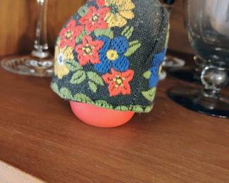 Hand Painted Swedish Wooden Cup