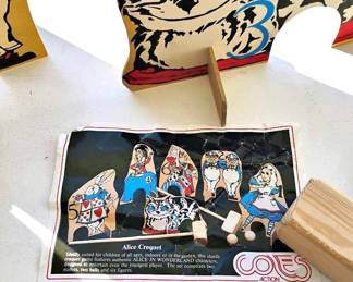 Coles Action Toys Alice in Wonderland Croquet Set