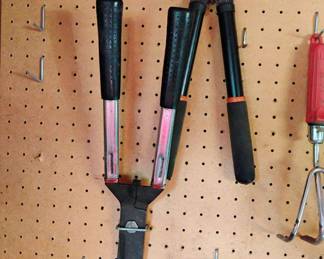 Assortment of Gardening Tools -  Pruners, Hedge Shears