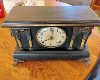 1915 Gilbert Black Mantel Clock