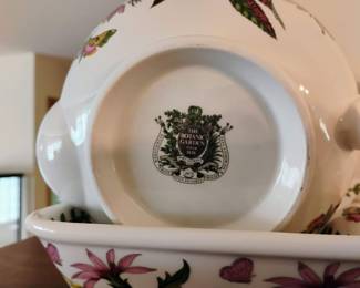 Portmeirion "The Botanic Garden" Tea Pot, Jug, Baking Dish