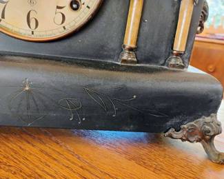 1915 Gilbert Black Mantel Clock