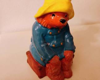 1978 Gorham Paddington Bear Money Bank Figurine