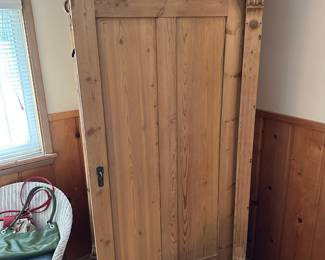 Mission Style Pine Armoire