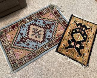 IKEA Indo-Hamadon Rug 23 - 1/2" x 35 - 1/4" , Indo Azerbadjan Rug - 1'4" x 2'