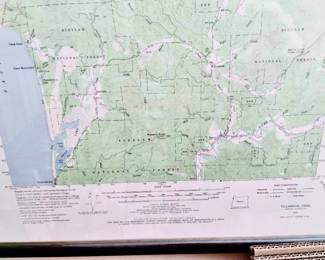 Framed Tillamook, Oregon Map