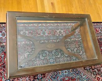 Hammary Mid Century Extendable Coffee Table with Glass Insert