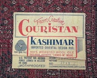 Couristan 100% Worsted Wool Pile Oriental Weave Design Runner Rug  - 9 x 2 - 1/4