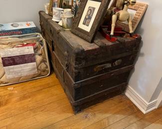 Antique steam trunk