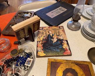 Mother of God and the rose arbor