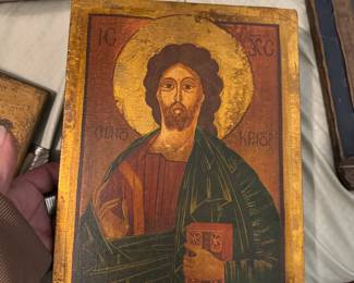 Icon of Christ the Savior painted on wood