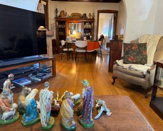 Antique Nativity set