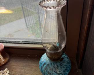 HOBBS CORAL REEF / SEAWEED KEROSENE FINGER LAMP