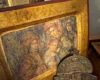 Vintage Collectible Holy Family Hand Painted 