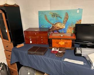 more, with oil painting of turtle