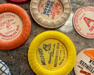 Milk bottle cap collection
