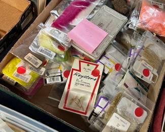 Fly fishing tying supplies