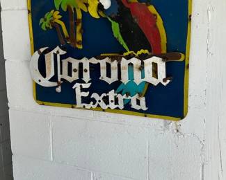Metal 3-D Corona sign