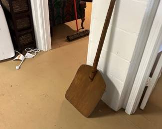 Hand hewn antique shovel