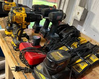 Power drills chargers. sanders
