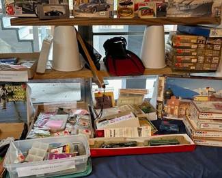 Model cars, trucks, and train kits