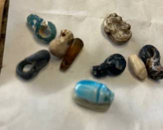More Egyptian glass and stone beads 